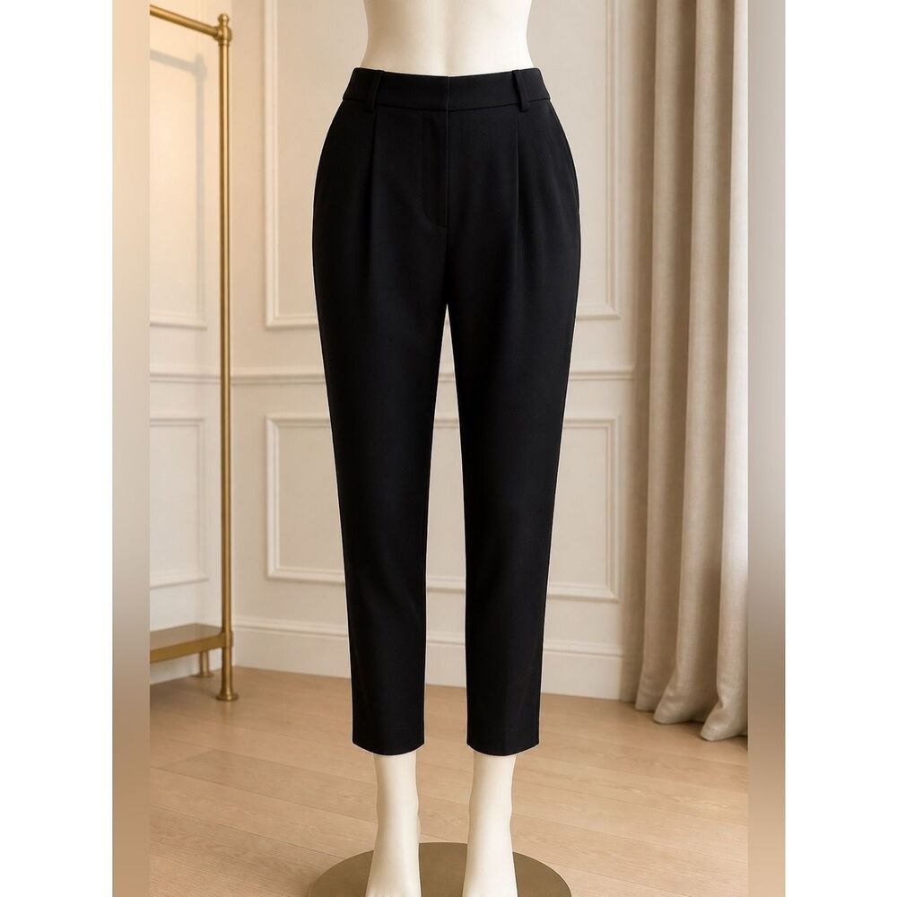 Black Slim Fit Amy Trousers by Luz Claiborne Size 18W Short